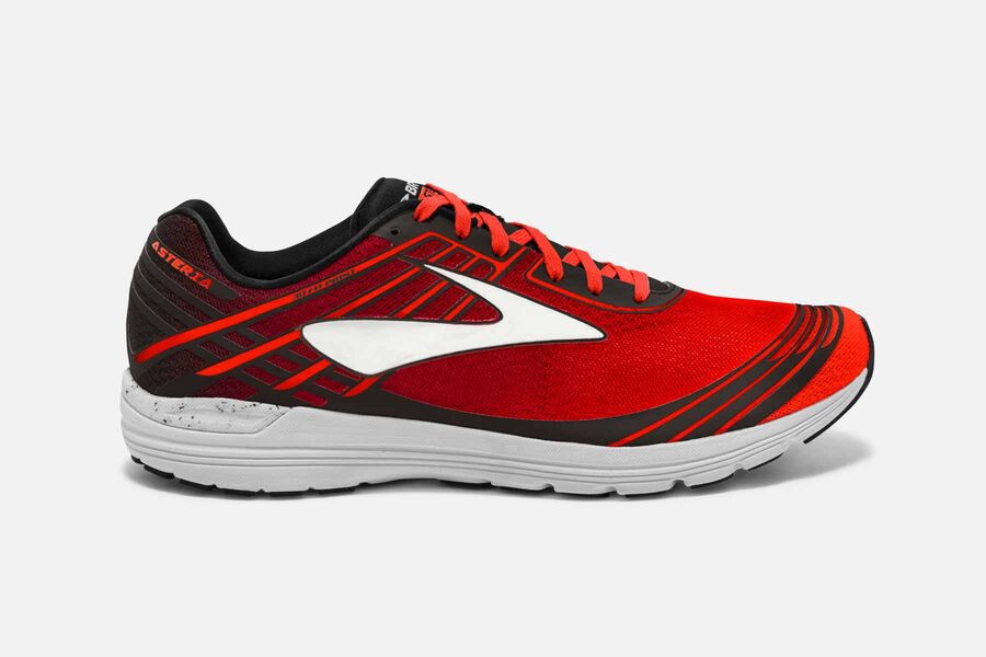 Brooks Men's Asteria Road Running Shoes Red/Black VIWE-23610